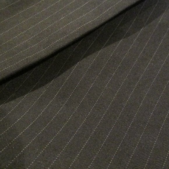 BLAIR UNDERWOOD mens 42R Black Pinstripe 2-button SPORT COAT Jacket Blazer - Picture 2 of 5